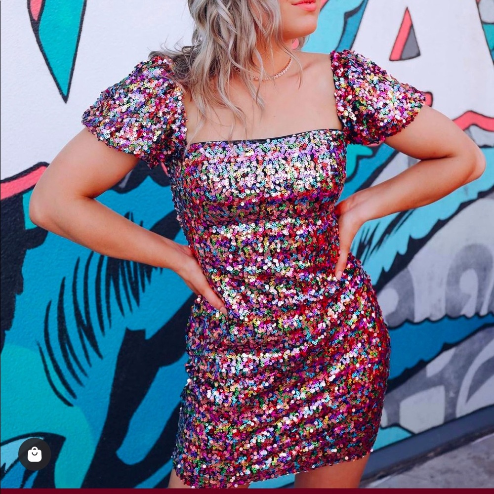 Boutique Sequin Mini Dress✨